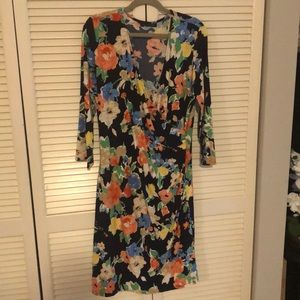 Floral Wrap Dress by Lauren sz 16